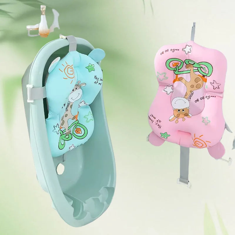 Foldable Baby Bath Seat Support Mat – Anti-Slip Cushion Baby Bath Support Mat PLUSH