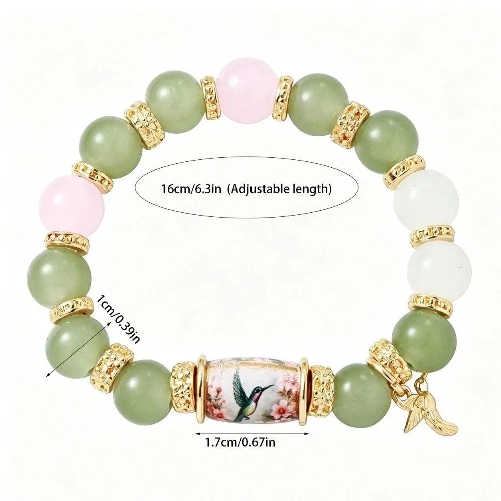 Hummingbird Butterfly Bee Sunflower Beaded Bracelet Women Beaded Bracelet PLUSH
