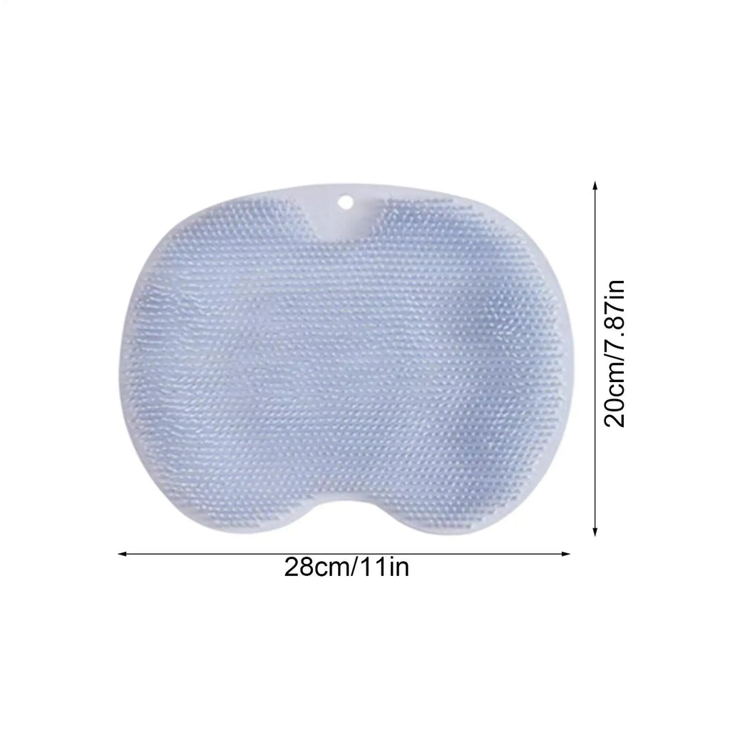 Silicone Foot Scrubber Shower Mat – Wall Mount Body Brush Foot Scrubber Mat PLUSH