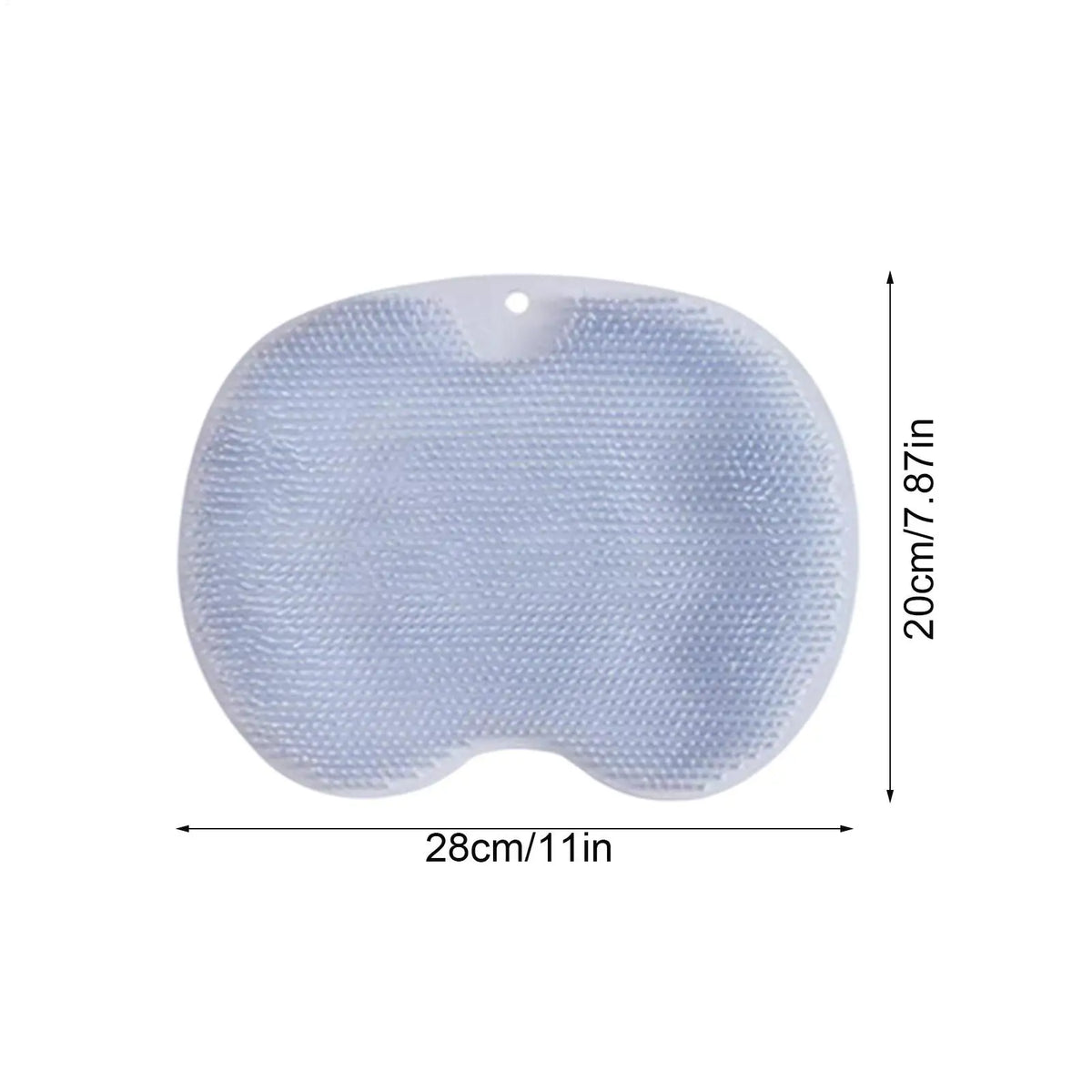 Silicone Foot Scrubber Shower Mat – Wall Mount Body Brush Foot Scrubber Mat PLUSH