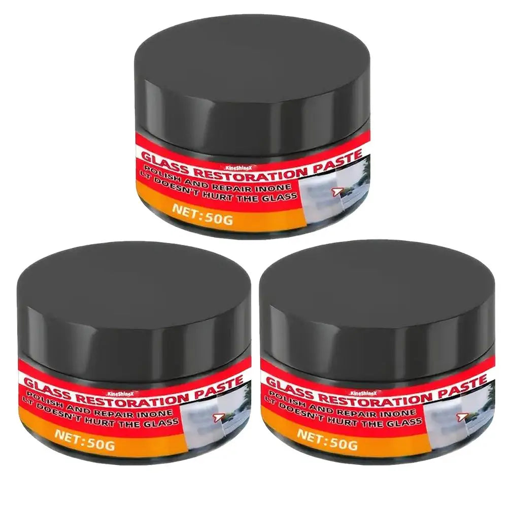 Glass Repair & Polish Paste – Car, Mirror & Window Surfaces Glass Polish Paste PLUSH 3pcs