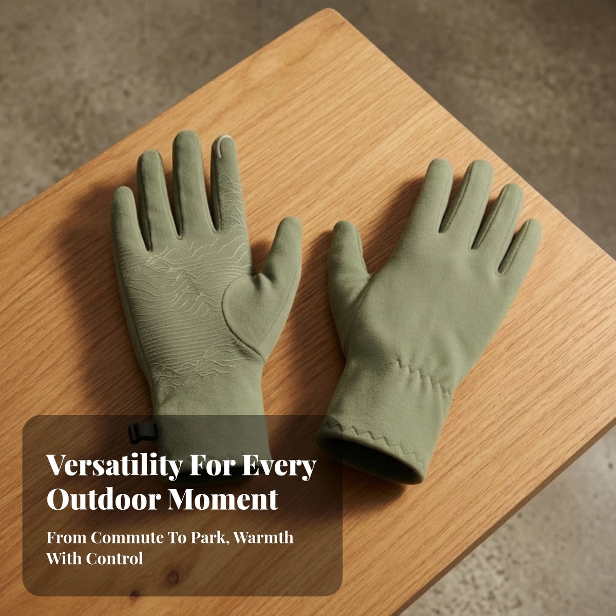 Touchscreen Winter Gloves with Grip – Lightweight & Warm Winter Knit Gloves PLUSH