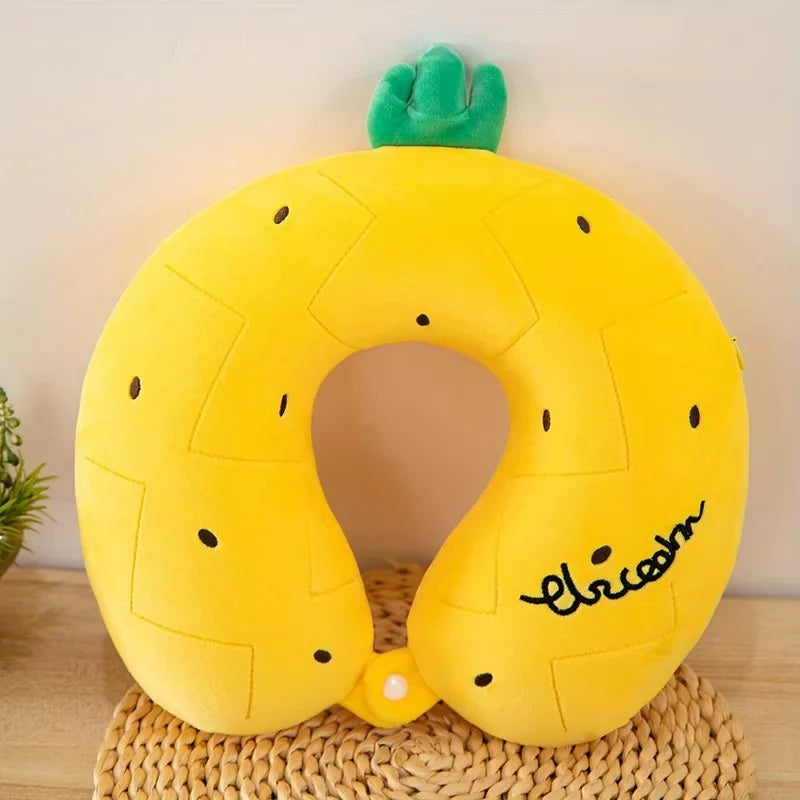 Cartoon Animal Memory Foam U-Shape Travel Neck Pillow 30x30cm Travel Neck Pillow PLUSH C