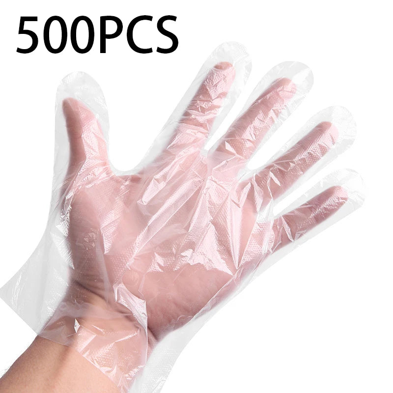 Disposable PE Gloves – Waterproof Kitchen & Household Gloves Disposable PE Gloves PLUSH 500PCS
