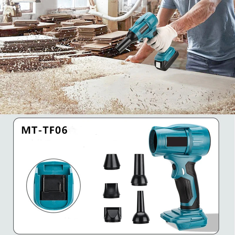 ZWINCKY 350W Cordless Turbo Air Blower for Makita 18V Battery Cordless Air Blower PLUSH