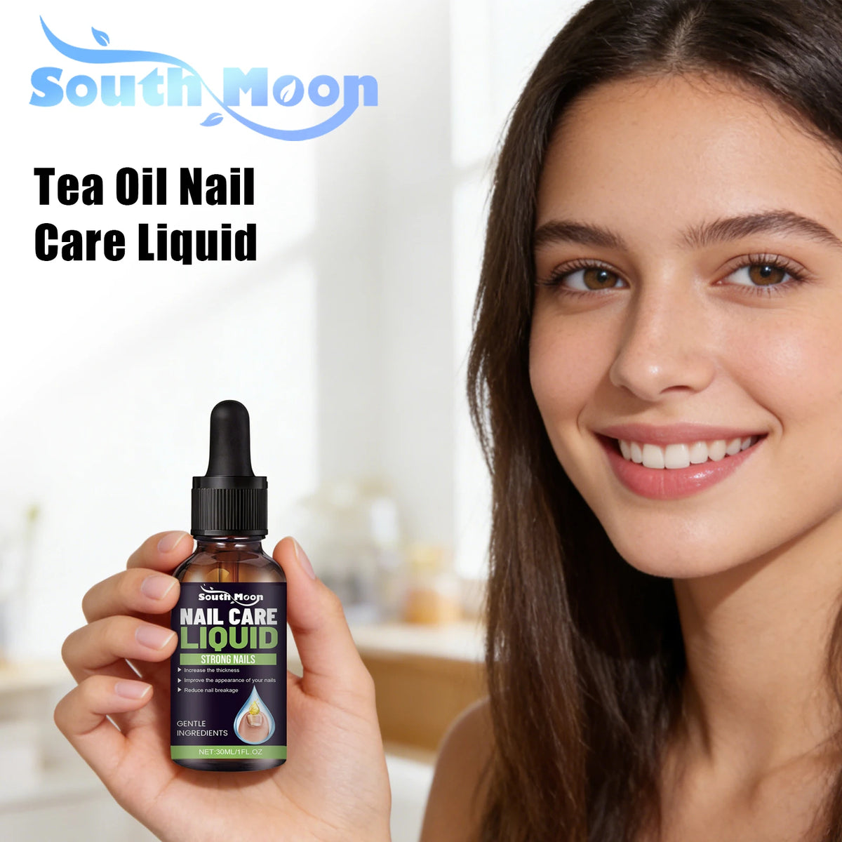 South Moon Tea Oil Nail Serum – Nourish & Strengthen 30ml Nail Care Serum PLUSH