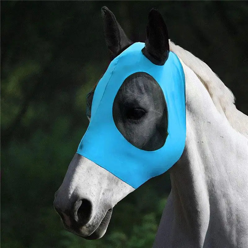Horse Fly Mask Stretch Bug Eye Mesh Cover – Summer Equine Horse Fly Mask PLUSH A2