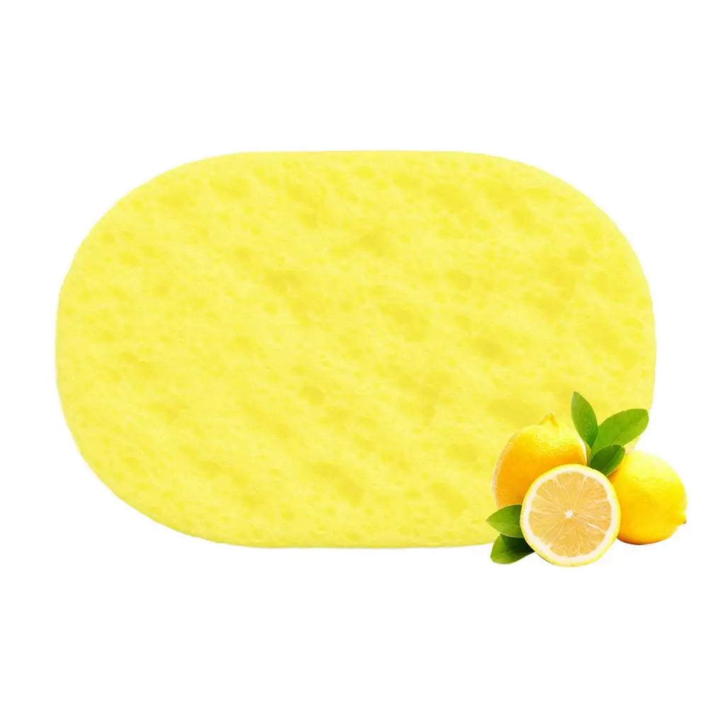 Reusable Exfoliating Bath Sponge – Soft Body Cleansing Tool Bath Sponge PLUSH Yellow 1PC