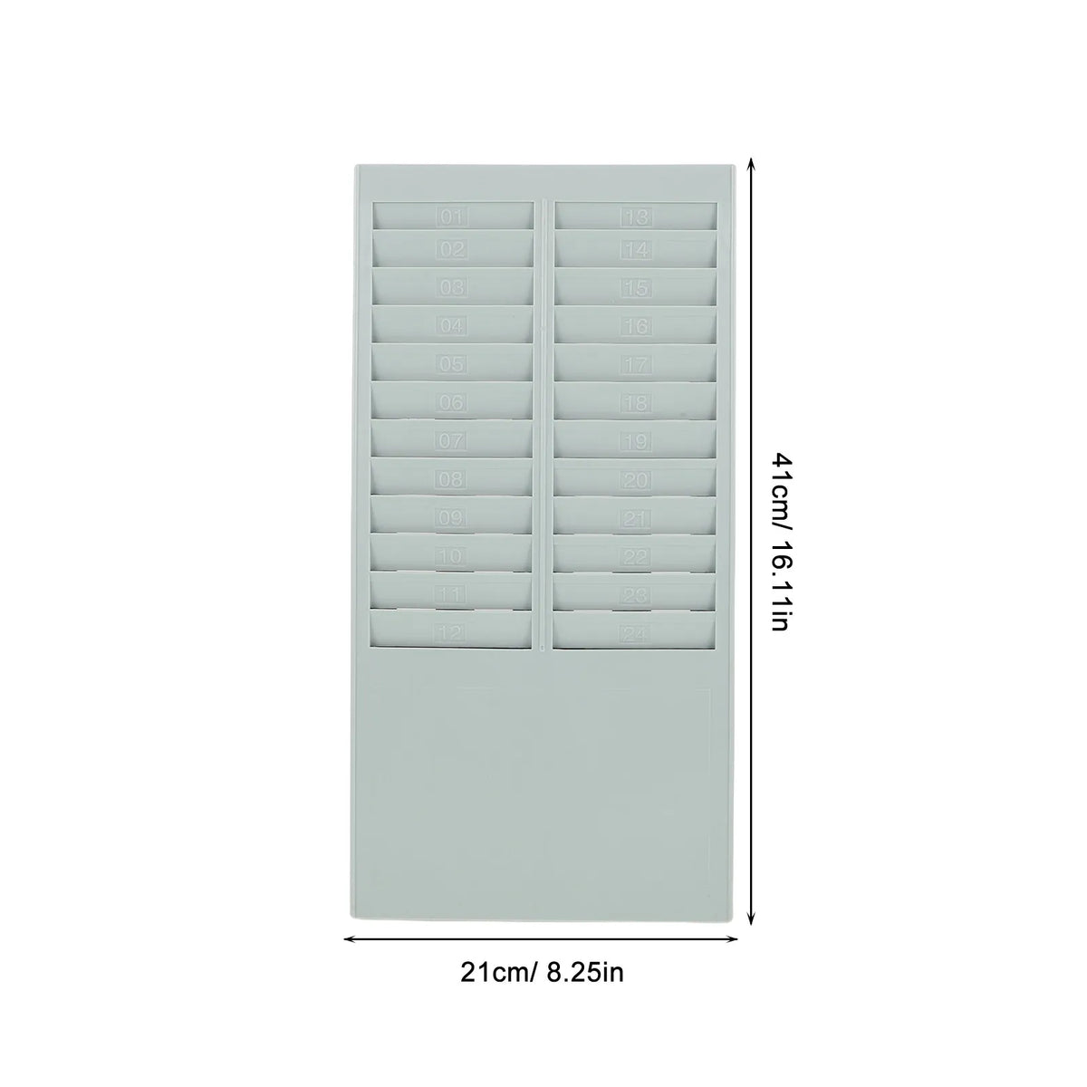 Wall Mounted Time Card Holder – Multi-Pocket Attendance Rack Card Rack Organizer PLUSH