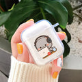 Funny Cat Clear AirPods Case | Cute Cover for Pro 1 2 3 4 Earphone Case Cover PLUSH Style 9 for airpods 1 2