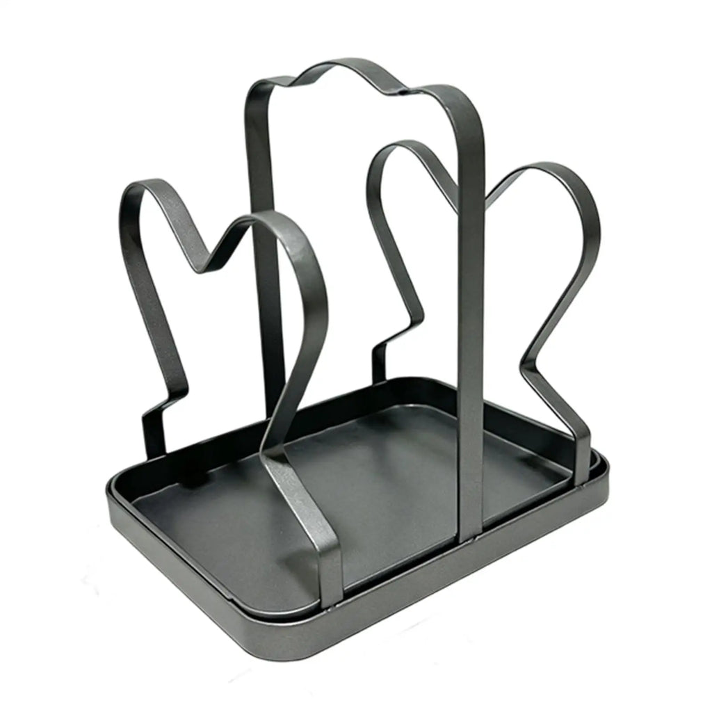 Pot Lid Holder Kitchen Organizer Rack | Countertop Storage Kitchen Lid Organizer PLUSH