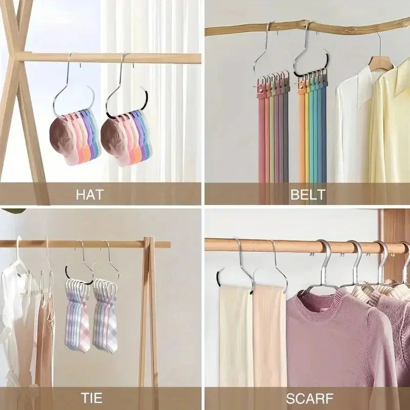5-Pack Stainless Steel Hat Rack Wall Mount Hook Organizer Hat Rack Organizer PLUSH