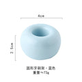 Ceramic Donut Toothbrush Holder – Bathroom Storage Stand Toothbrush Holder PLUSH Blue
