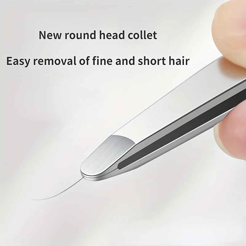 Ouriner Stainless Steel Eyebrow & Facial Hair Tweezers Eyebrow Tweezers PLUSH