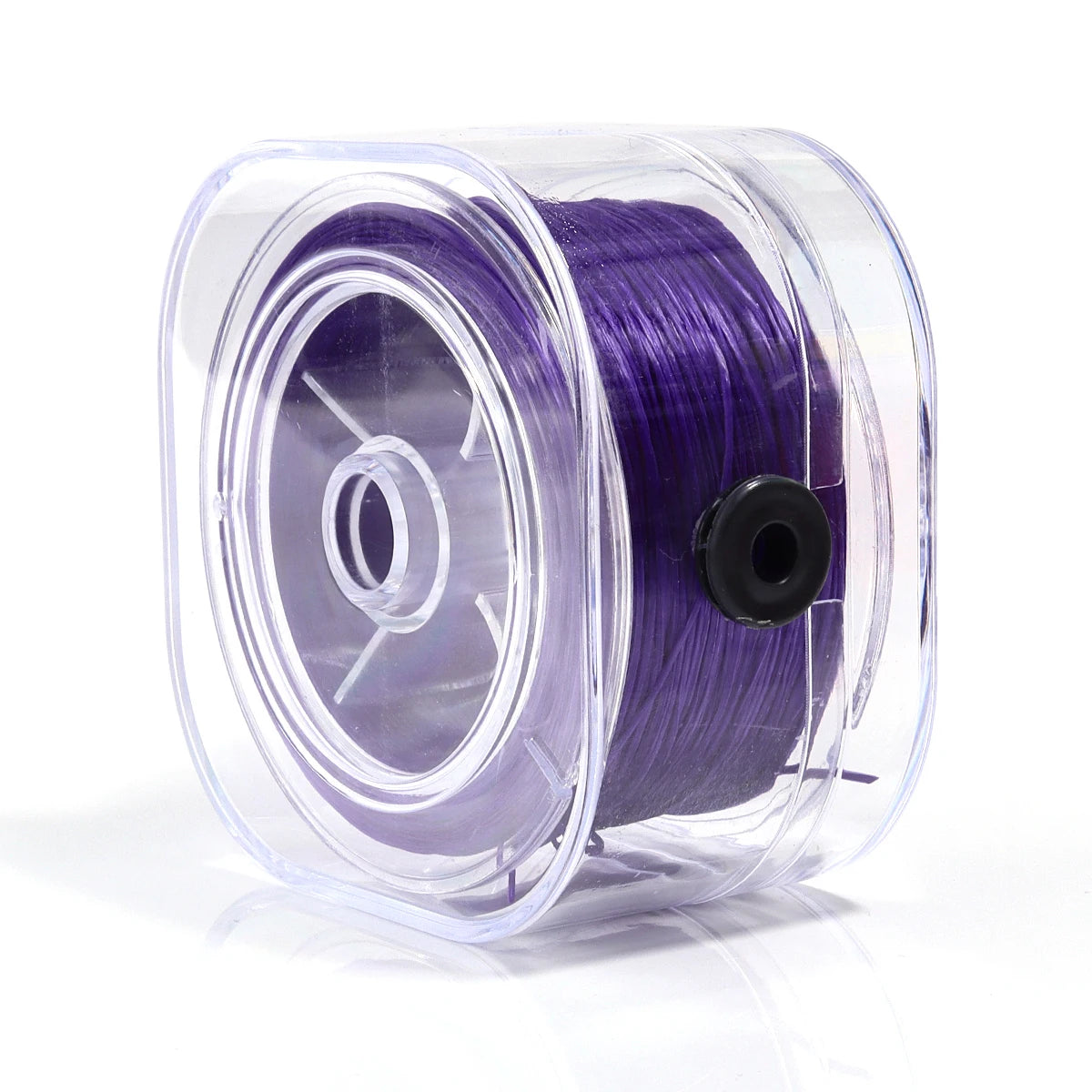 90m Flat Elastic Cord 0.8mm Stretch Thread – DIY Jewelry Making Elastic Beading Cord PLUSH deep purple
