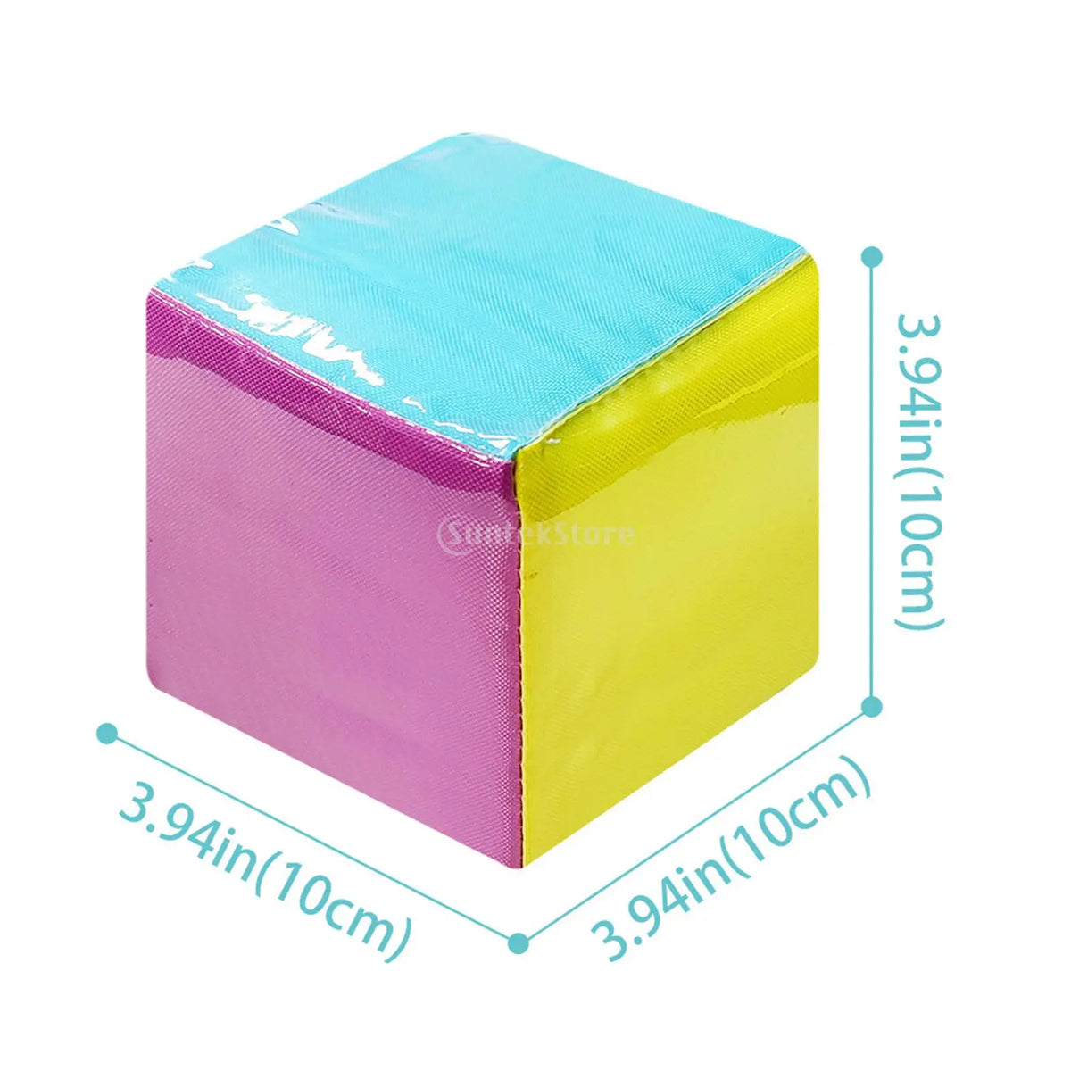 Foam Learning Dice with Clear Pockets – 2pc Soft Cube Set Educational Foam Dice PLUSH Type C-1Piece