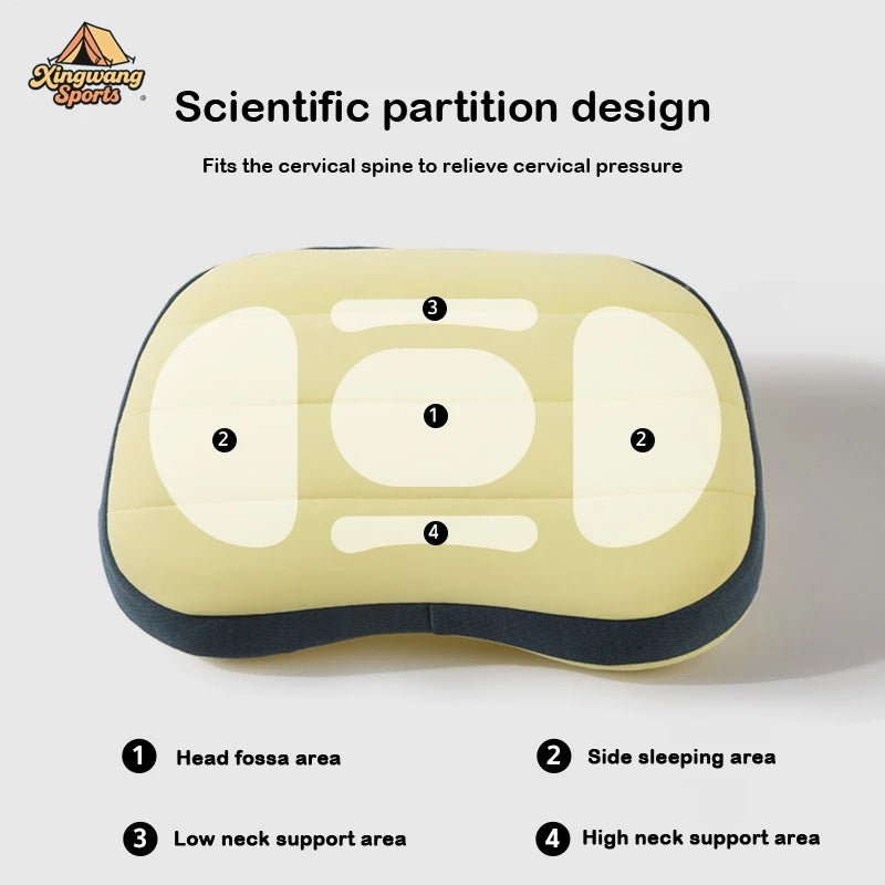 Ultralight Inflatable Camping Pillow – Washable Cover | Travel Inflatable Camping Pillow PLUSH