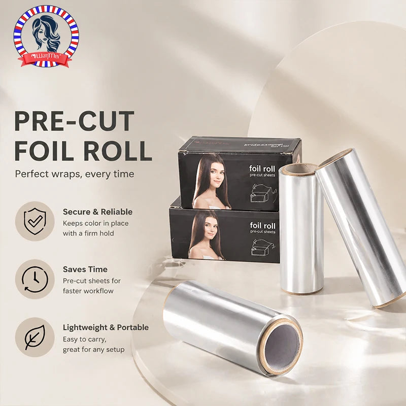 50m x 15cm Professional Hair Aluminum Foil Roll – Salon Use Hair Coloring Foil PLUSH