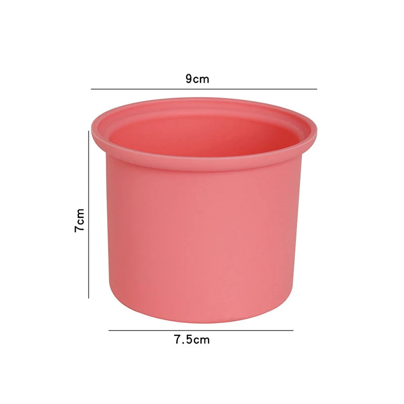 Silicone Wax Melting Bowl 200ml – Non-Stick Warmer Insert Wax Warmer Bowl PLUSH Pink