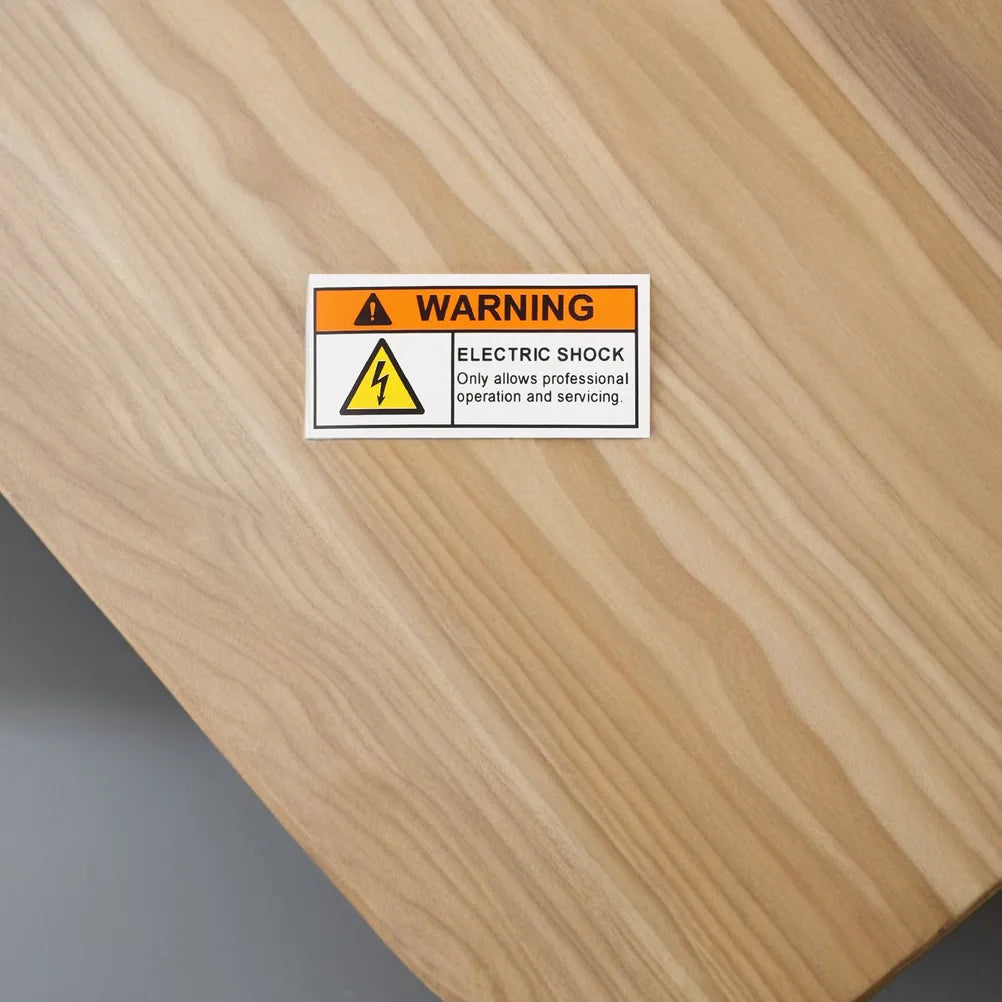 Electrical Safety Warning Sticker – Oil-Resistant Voltage Hazard Label Safety Warning Sticker PLUSH