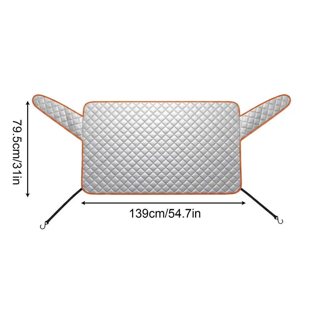 Car Windshield Snow Cover – Ice, Frost & Sun Shield Windshield Snow Cover PLUSH 139x79.5cm