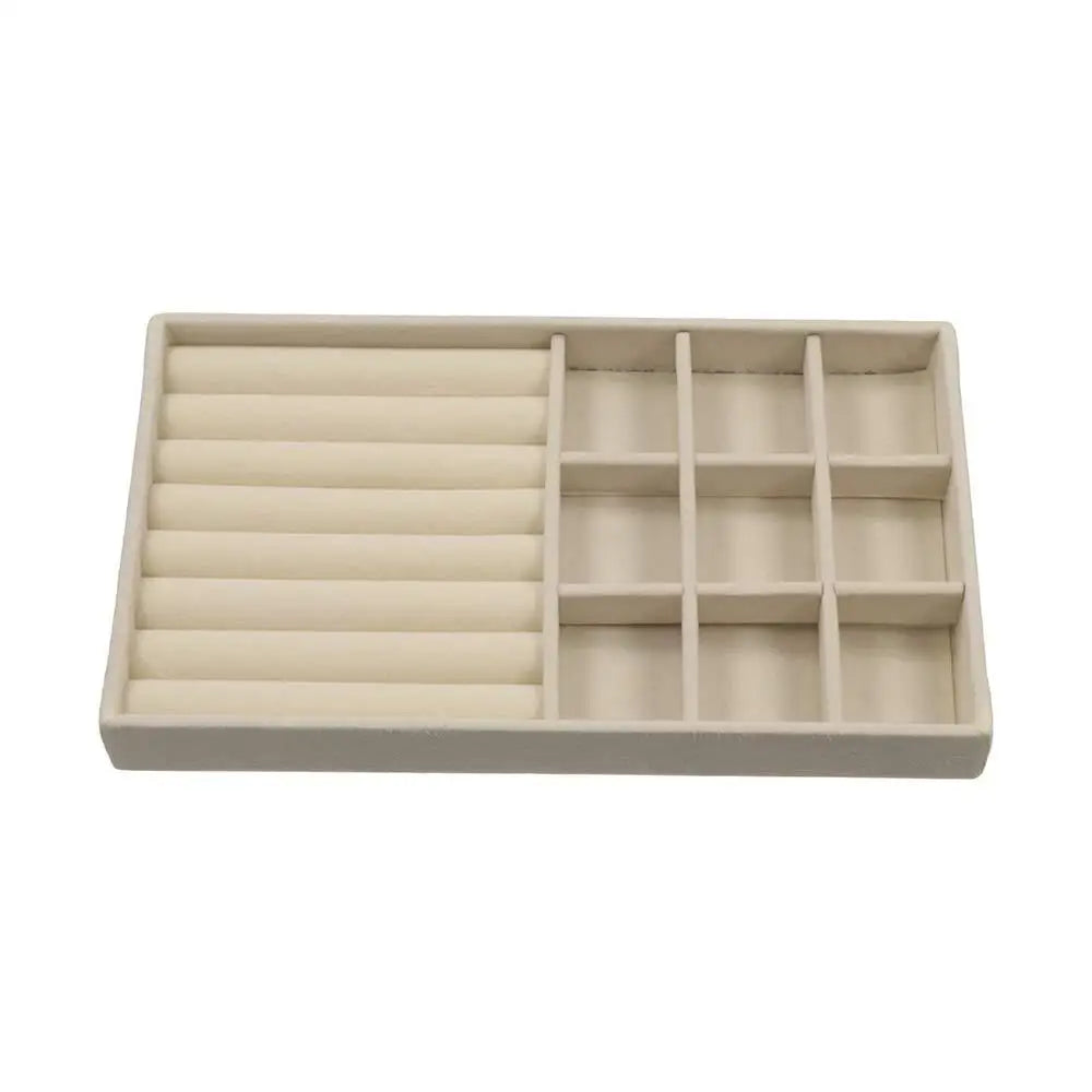 Velvet Jewelry Tray Organizer – Rings, Earrings & Bracelets Jewelry Display Tray PLUSH Style 6