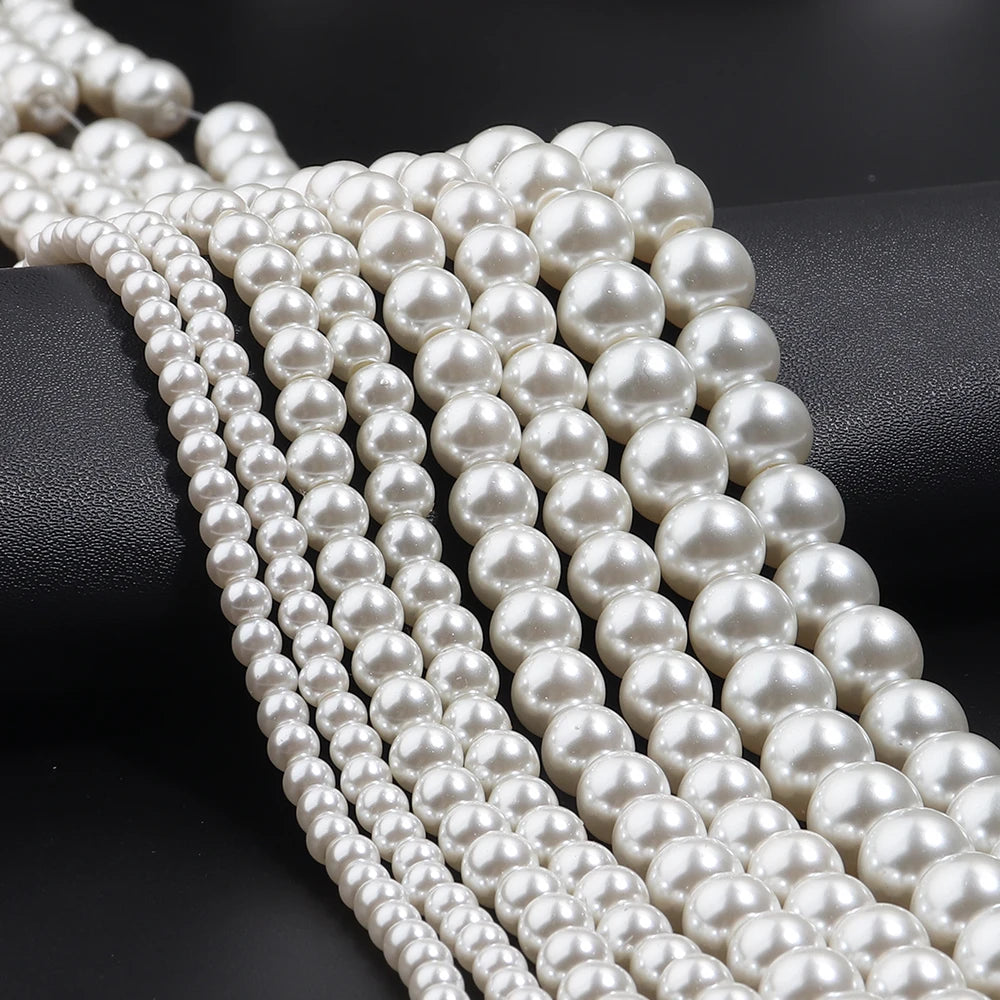 Baroque Shell Pearl Loose Beads – Vintage Beige DIY Jewelry Shell Pearl Beads PLUSH