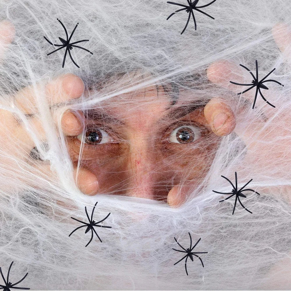 Realistic Fake Spider Web Halloween Decoration Party Props Halloween Decoration PLUSH