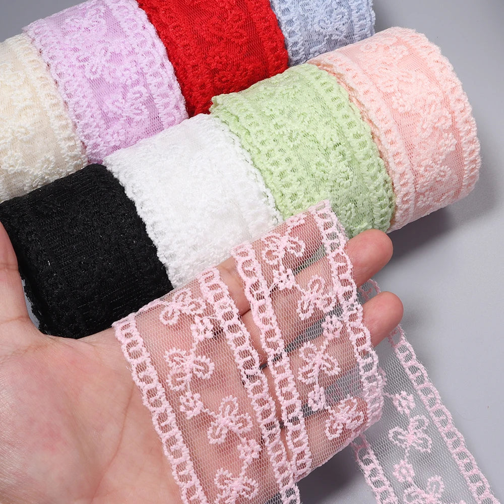 5 Yards Floral Embroidery Lace Trim Ribbon 4cm – DIY Craft Lace Trim Ribbon PLUSH
