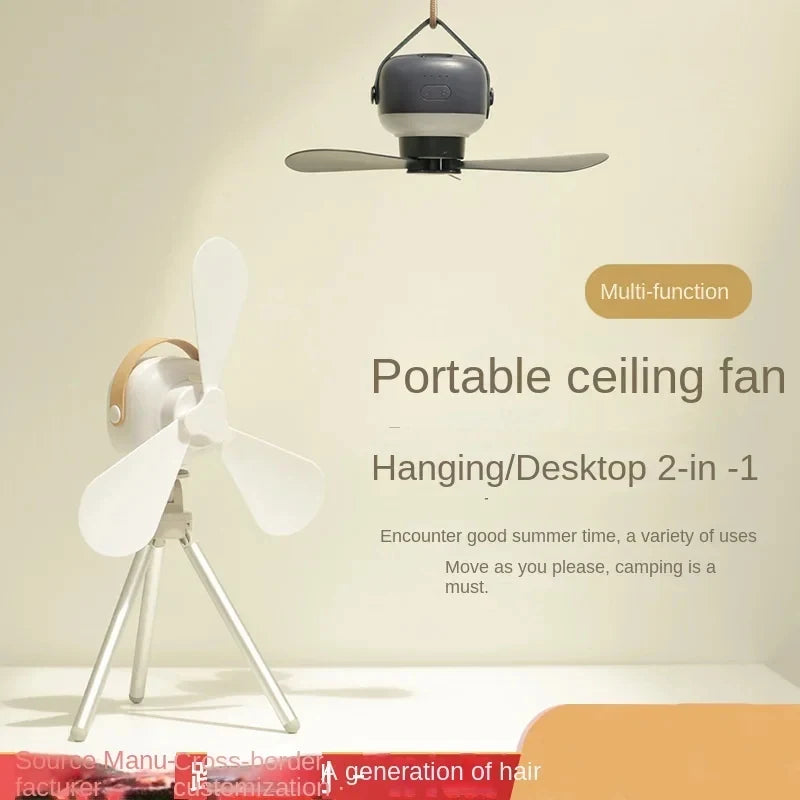 Portable USB Ceiling Fan with Remote Control & Night Light Portable Ceiling Fan PLUSH