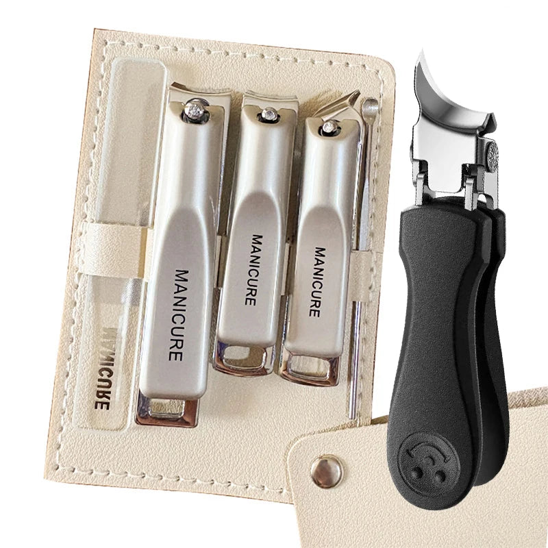 Stainless Steel Nail Clipper Manicure & Pedicure Set – 1/6 Pcs Nail Clipper Set PLUSH 6 pcs set