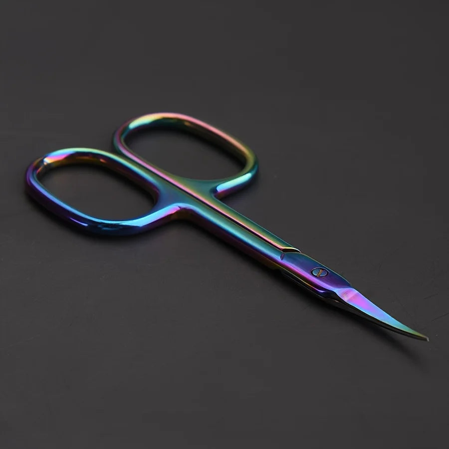 Rainbow Titanium Cuticle Scissors – Precision Stainless Steel Cuticle Scissors PLUSH