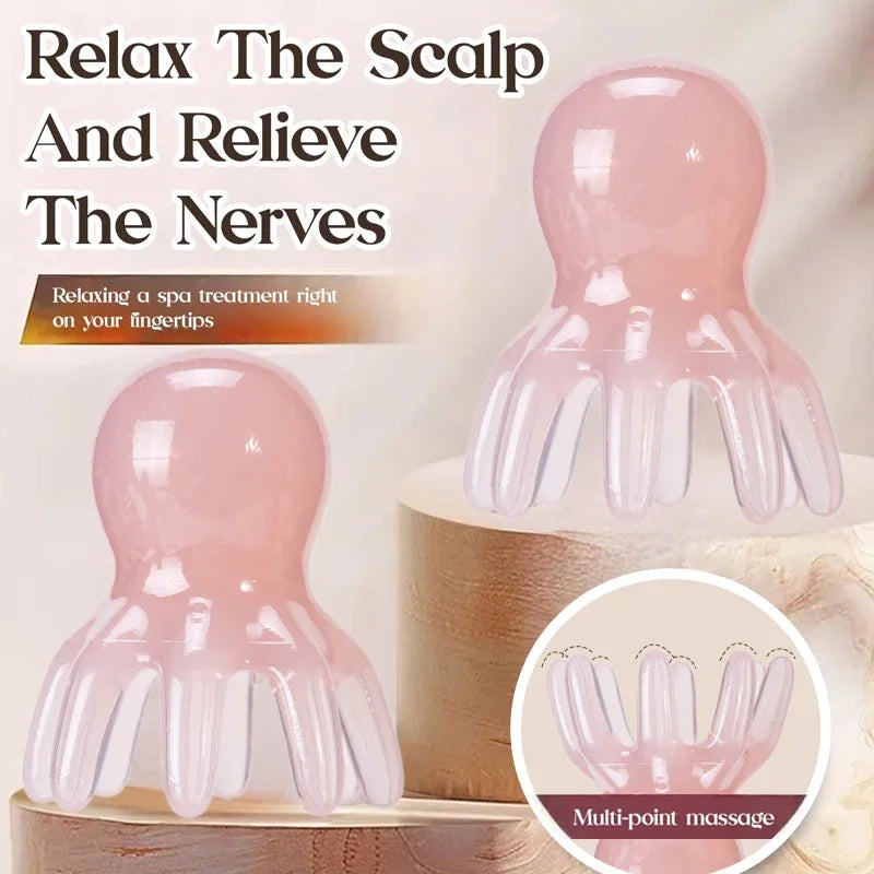 Octopus Silicone Scalp Massage Comb – 1/3/6pc Set Scalp Massage Comb PLUSH