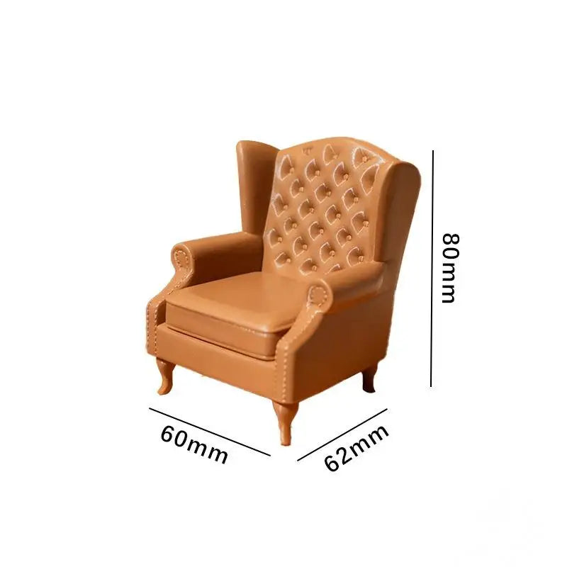 1:12 Dollhouse Miniature Retro Sofa Set – Living Room Furniture Dollhouse Furniture Set PLUSH