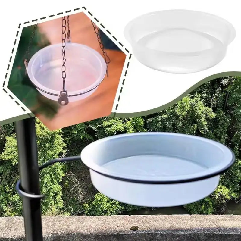 Transparent Plastic Bird Feeder Bowl – Balcony & Garden Bird Feeder Bowl PLUSH