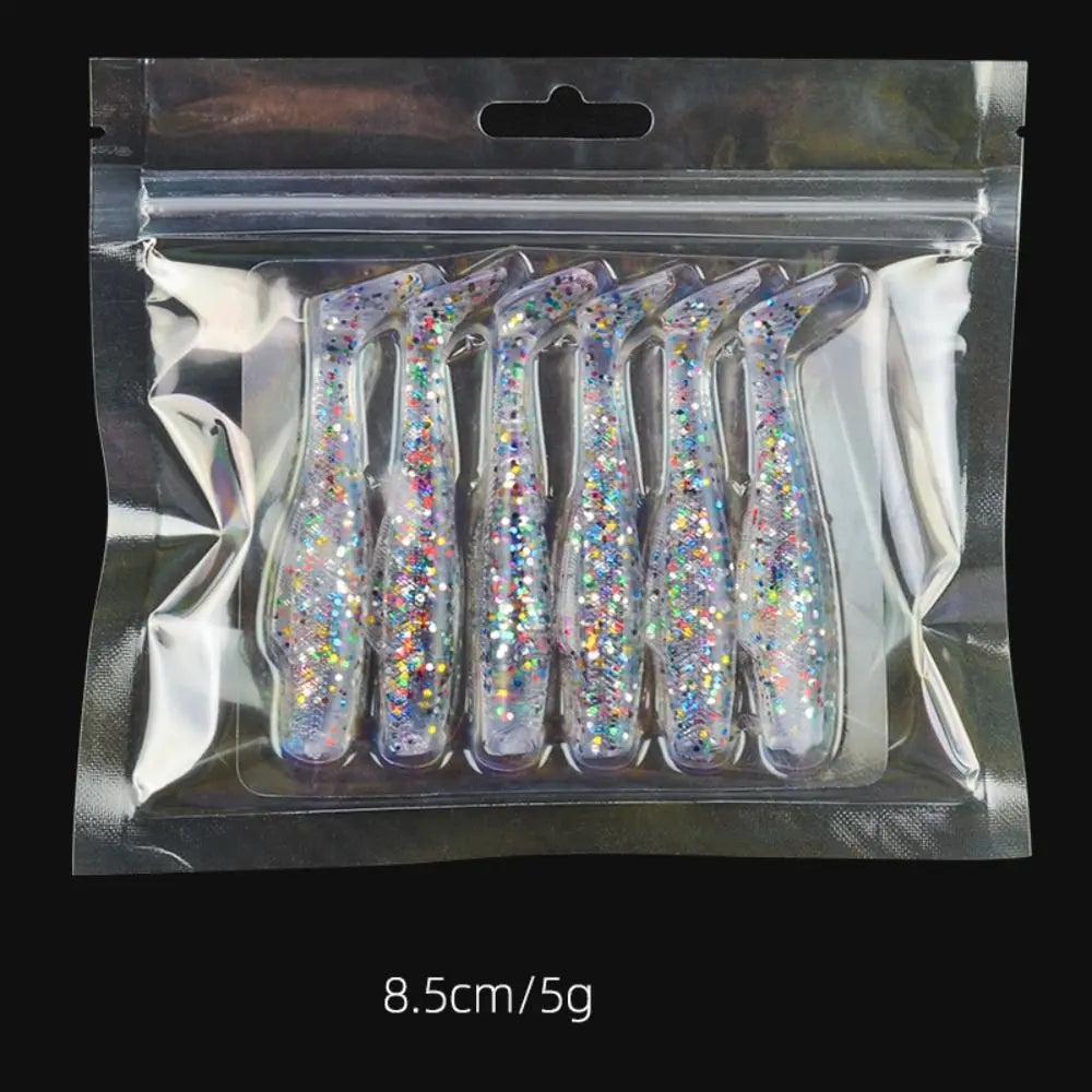 T-Tail Soft Silicone Swim Lures 6cm/8.5cm – Multicolor Bait Set Soft Fishing Lures PLUSH 8.5cm-style 17