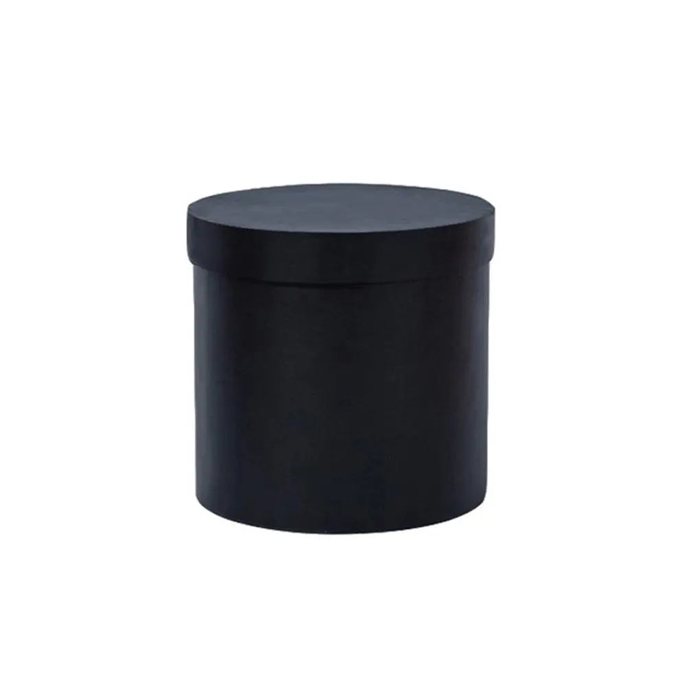 Round Floral Bouquet Gift Box – Flower Hug Bucket Packaging Flower Gift Box PLUSH black