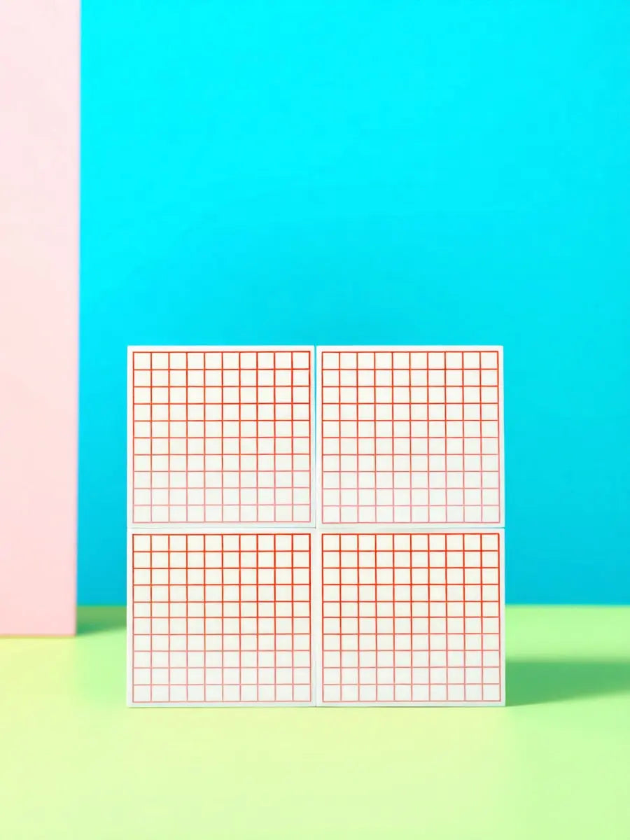 10pcs Transparent Grid Plates – Math Area Measuring Sheets Math Teaching Aid PLUSH Default Title