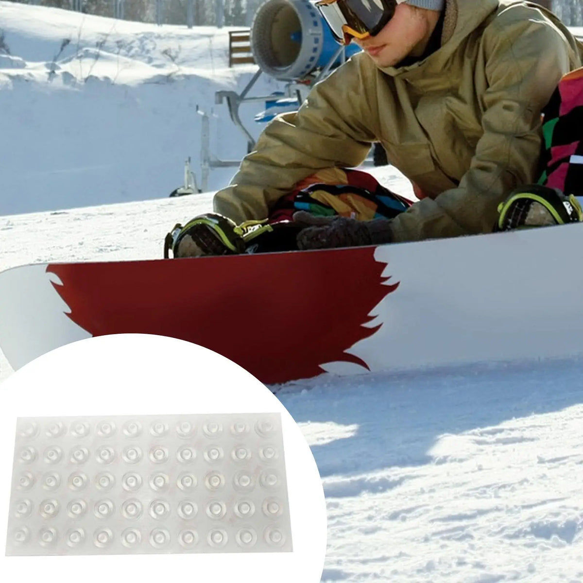 Snowboard Stomp Pad Self-Stick Anti-Slip Spike Grip Mat Snowboard Stomp Pad PLUSH