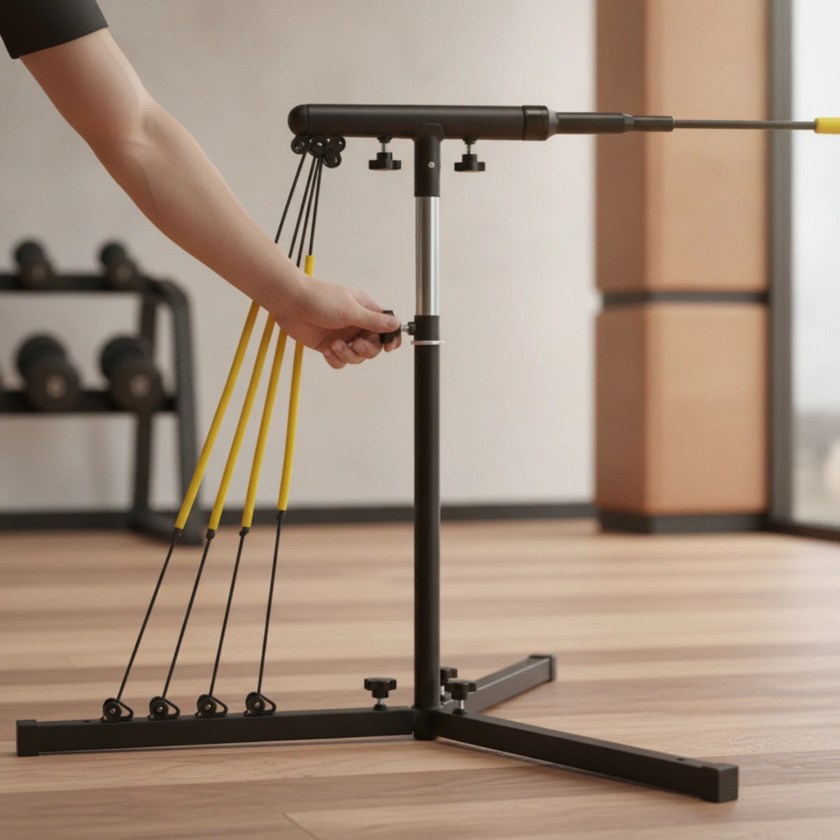 Baseball Training Stand with Hitting Arm – Batting Practice Tee Baseball Swing Trainer PLUSH
