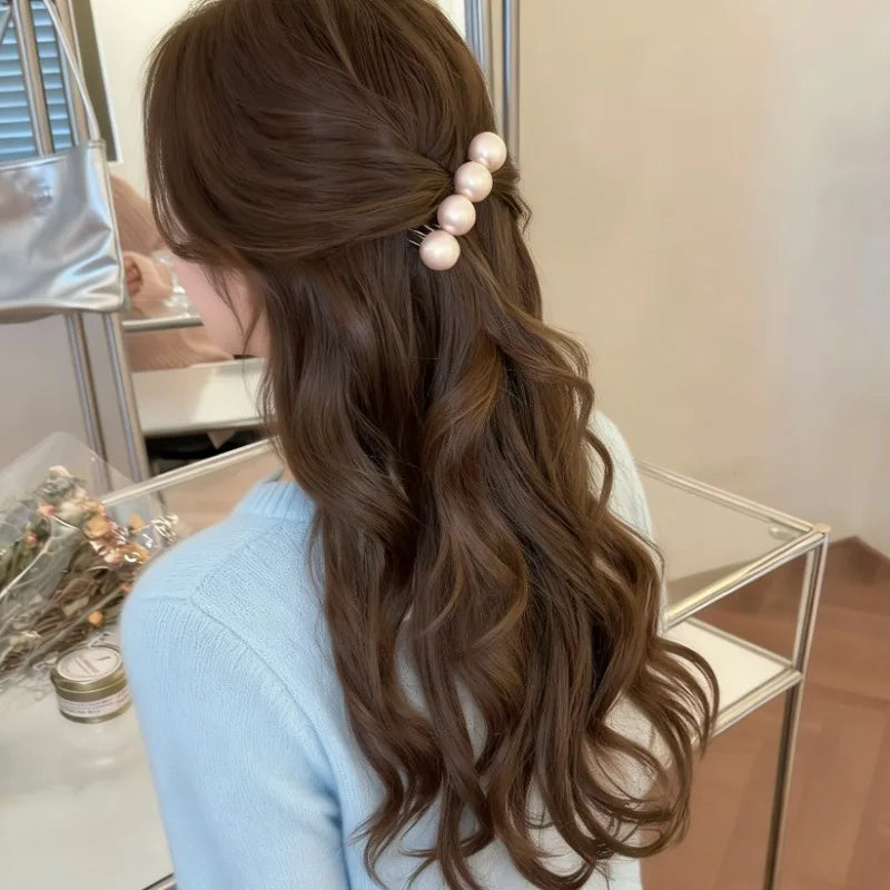 Vintage Pearl Hair Comb Updo Clip – French Style for Women Pearl Hair Comb Clip PLUSH