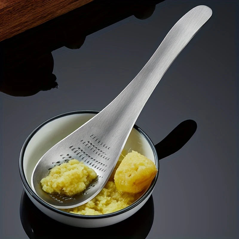 Stainless Steel Ginger & Garlic Crushing Spoon | Kitchen Tool Kitchen Crushing Spoon PLUSH
