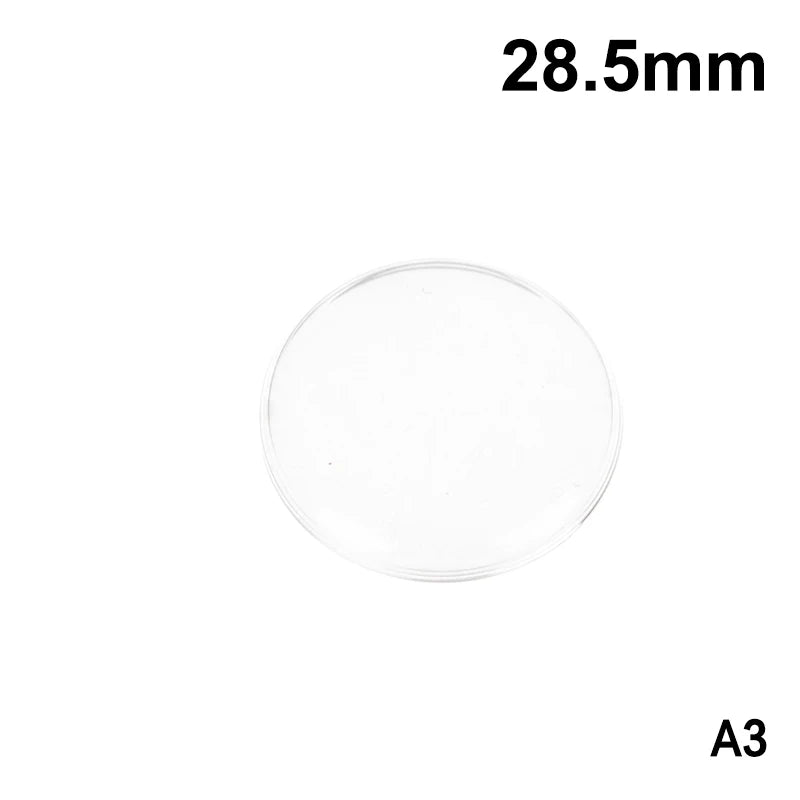 28mm–32.2mm Acrylic Watch Crystal Lens – Mirror Finish Cover Watch Crystal Lens PLUSH A3