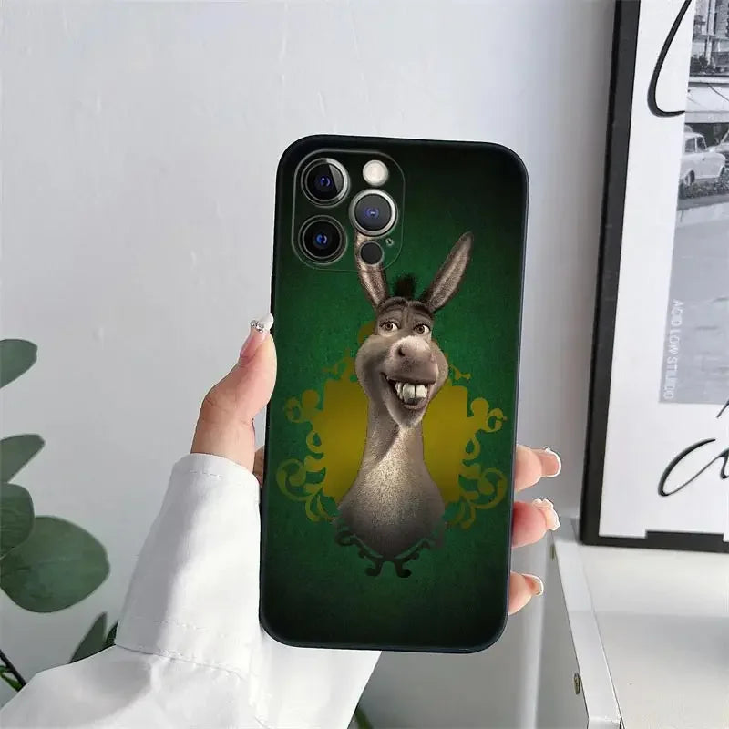 Shrek Cartoon iPhone Case – Shockproof Silicone Cover All Models Cartoon Phone Case PLUSH