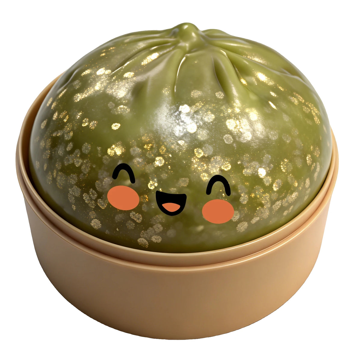 Glitter Dumplings Squishy Toy with Steamer | Slow Rise Fidget Squishy Fidget Toy PLUSH D
