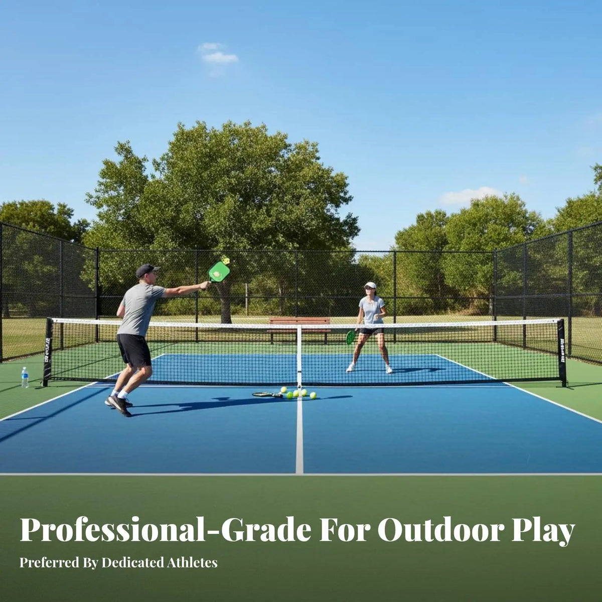 Portable 22ft Pickleball Replacement Net – Fast Outdoor Setup Pickleball Net PLUSH