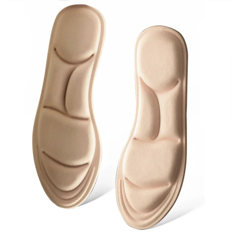 5D Memory Foam Massage Insoles – Breathable Sport Cushion Memory Foam Insoles PLUSH Beige EU45-46