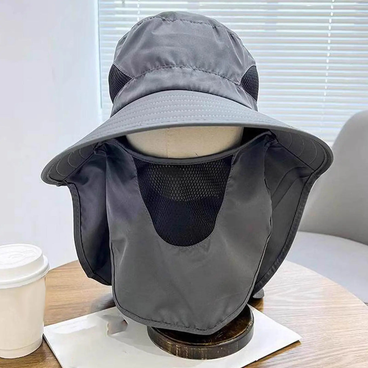 UPF 50+ Fishing Hat with Neck Flap – Wide Brim Sun Hat Wide Brim Sun Hat PLUSH