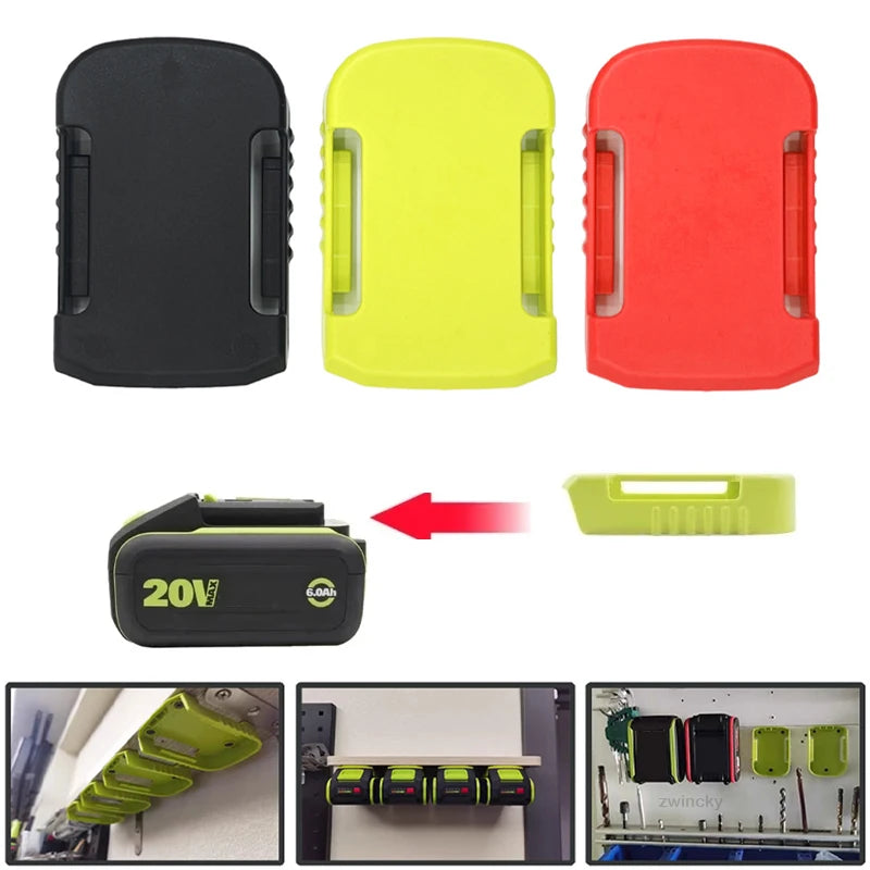 5/10pcs Wall Mount Battery Holder for Worx & Kress 20V Battery Storage Rack PLUSH