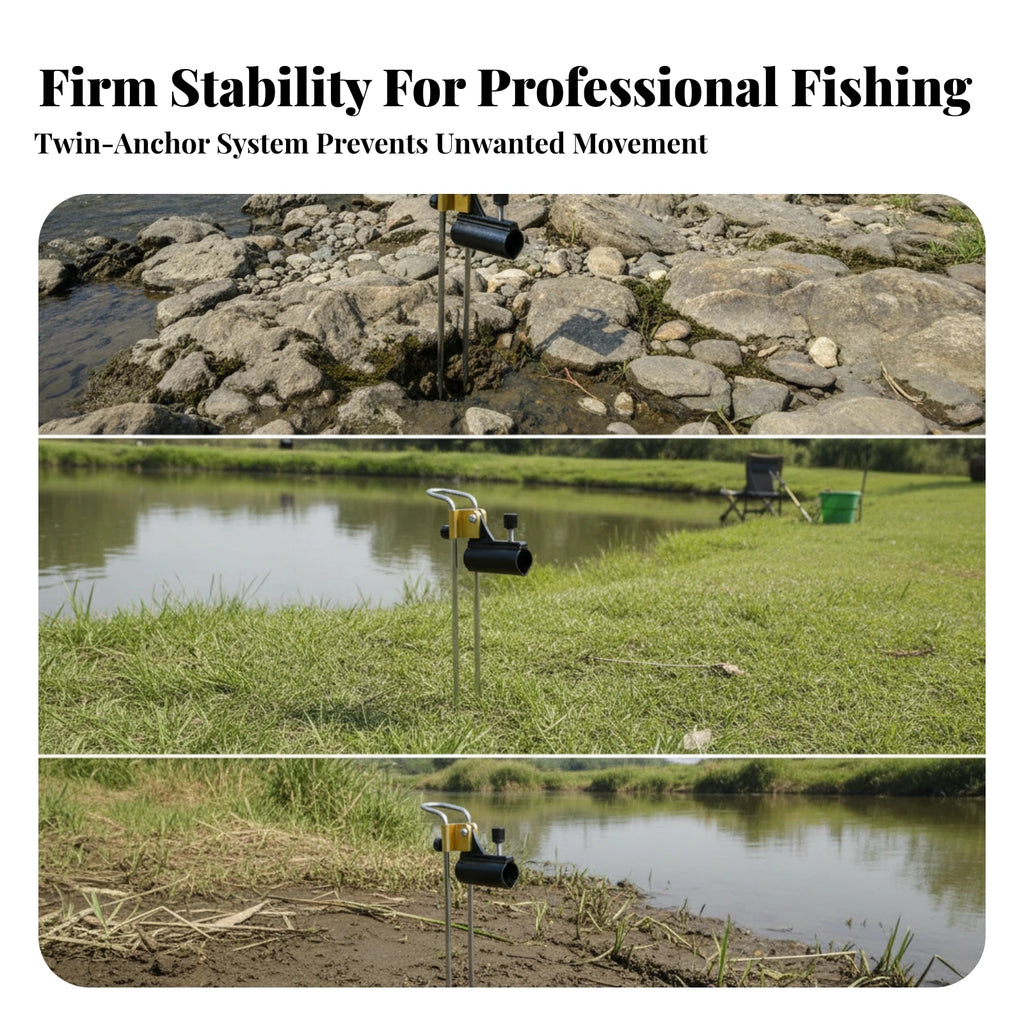 Ground Fishing Rod Holder – Adjustable Clamp & Rust Resistant Fishing Rod Holder PLUSH Default Title